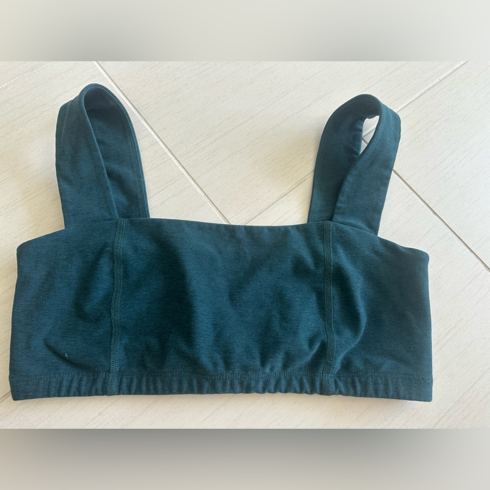 Beyond Yoga Dark Green Sports Bra | Size Large | Buttery Soft | Shelf Bra